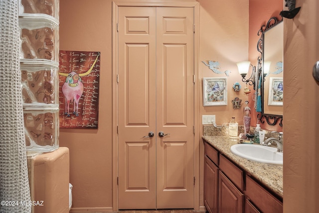 bathroom featuring vanity