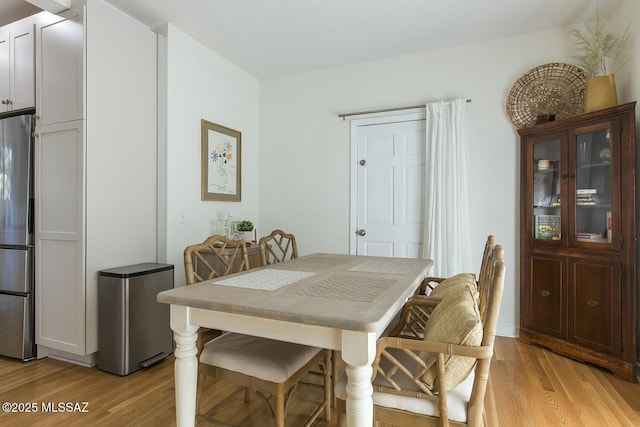 dining area featuring light hardwood / wood-style flooring