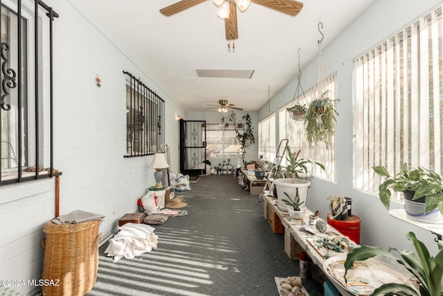 view of sunroom / solarium