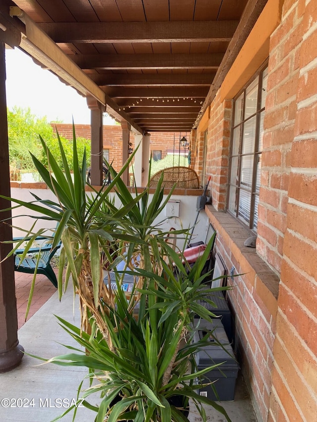 view of patio / terrace with a porch