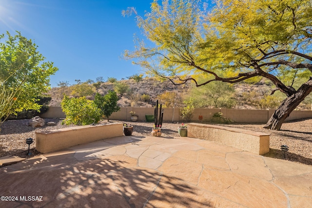 view of patio / terrace featuring a fenced backyard