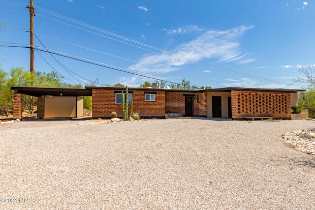 view of front of property with brick siding