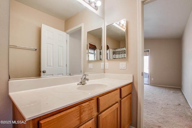 bathroom with vanity