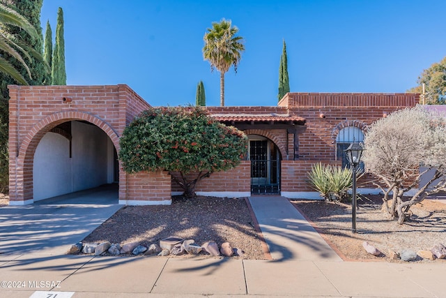 view of front of property