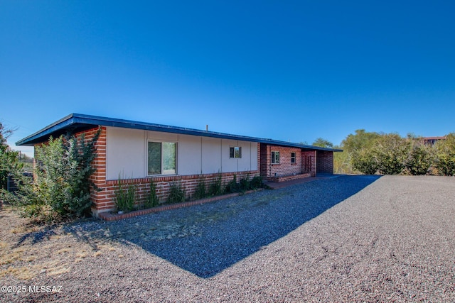 view of front of property