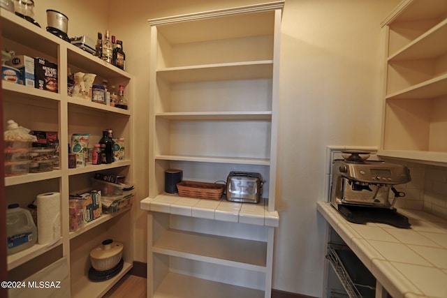 view of pantry