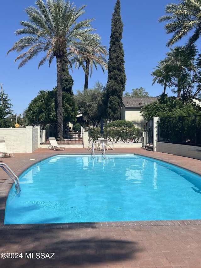 view of pool with a patio area