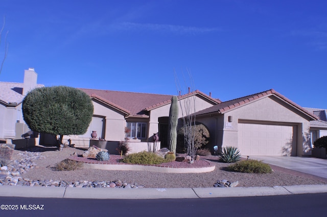 view of front of house featuring a garage