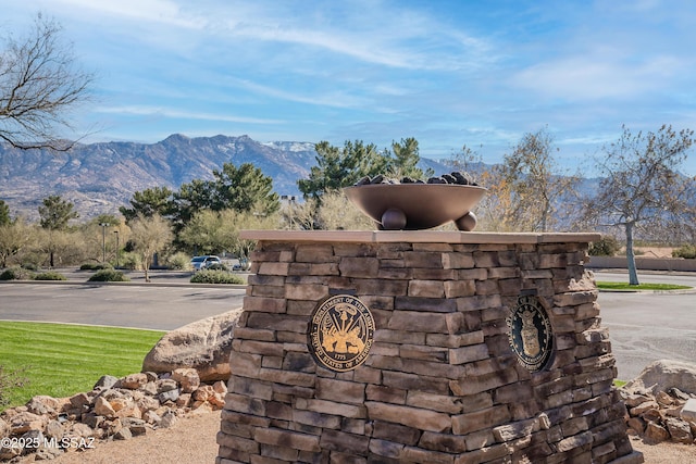 details with a mountain view