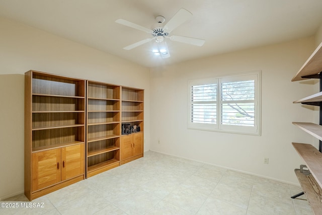 office featuring ceiling fan