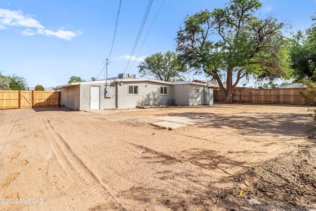 view of back of property