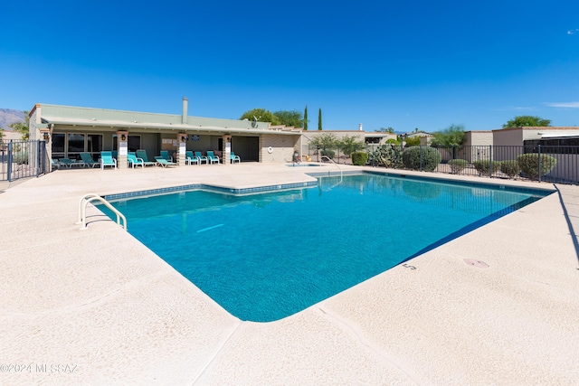 view of pool with a patio