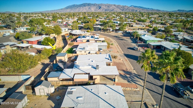 bird's eye view featuring a mountain view