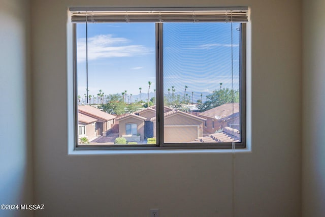 view of spare room