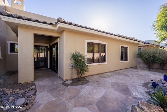 exterior space featuring a patio