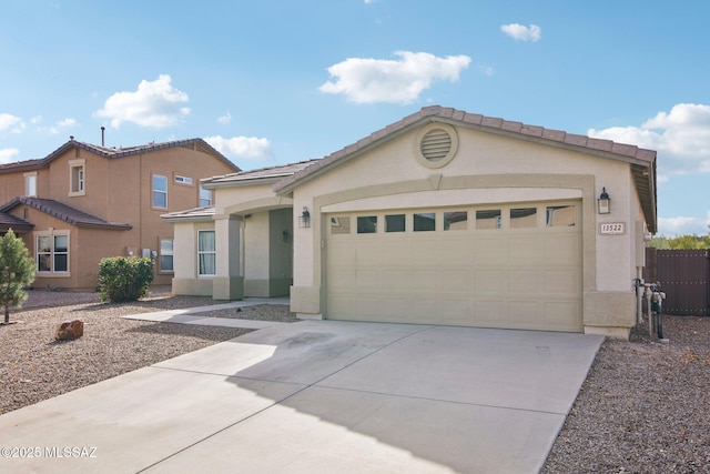 view of front of house featuring a garage