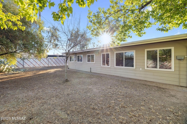 view of back of property