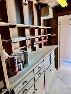 mudroom featuring unfinished concrete floors