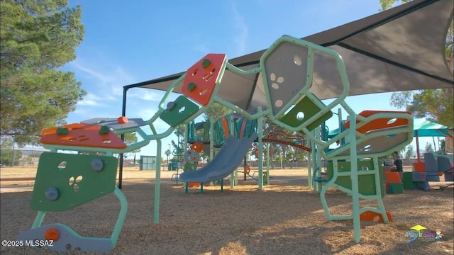 view of jungle gym