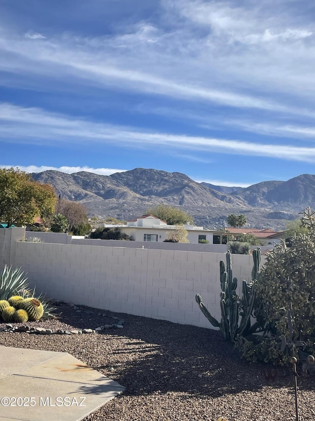 view of mountain feature