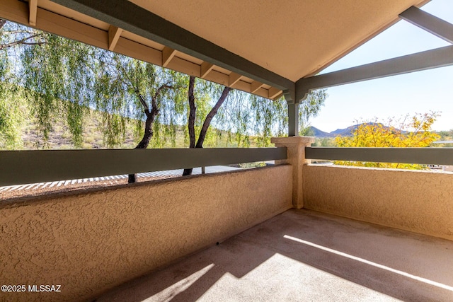 view of balcony