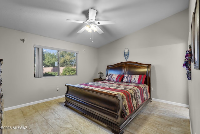 bedroom with ceiling fan