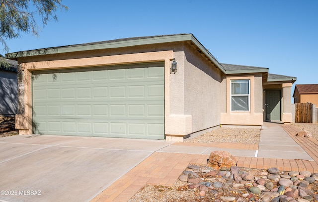 ranch-style house with a garage