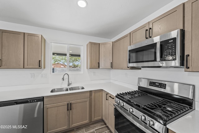 kitchen featuring sink and appliances with stainless steel finishes