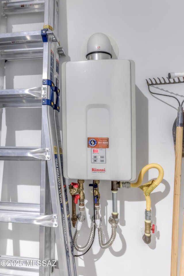 utilities featuring tankless water heater