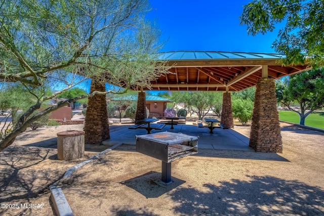 view of property's community featuring a gazebo