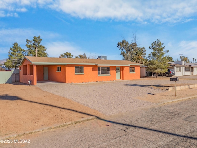 view of ranch-style home