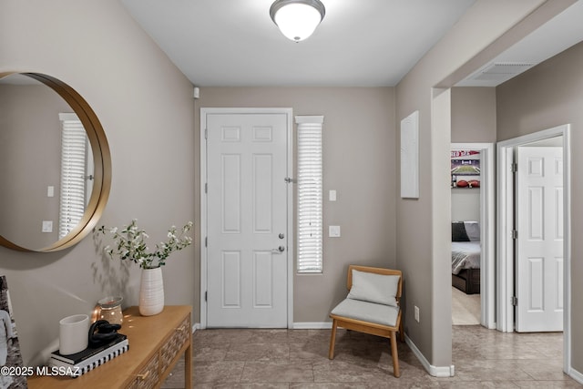 entryway with plenty of natural light