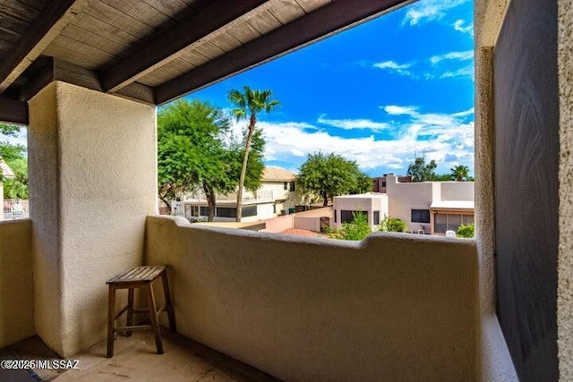 view of balcony