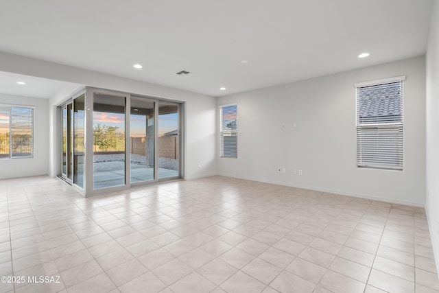 view of tiled empty room