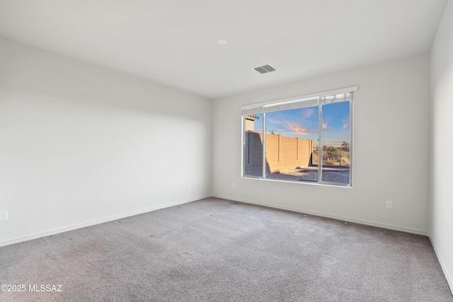 view of carpeted empty room