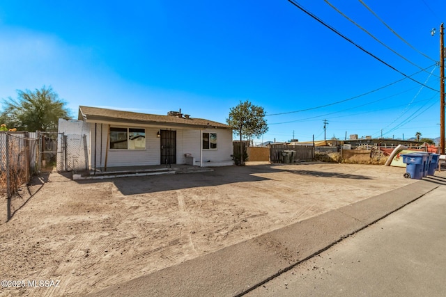 view of back of property