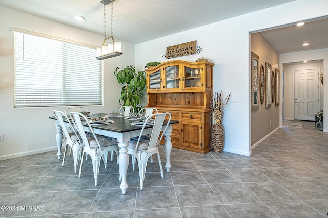 view of dining room