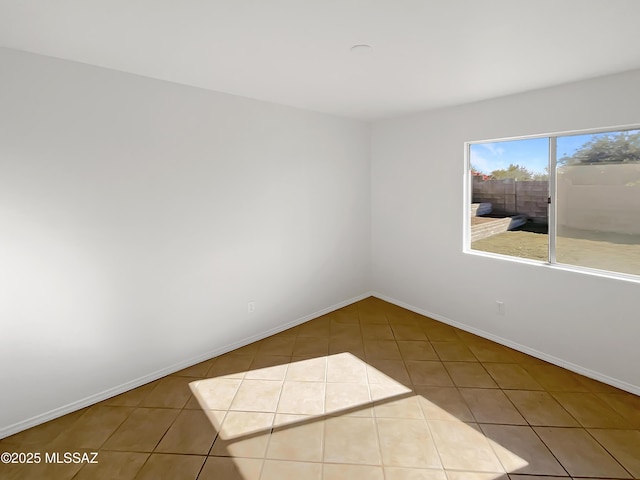 view of tiled empty room