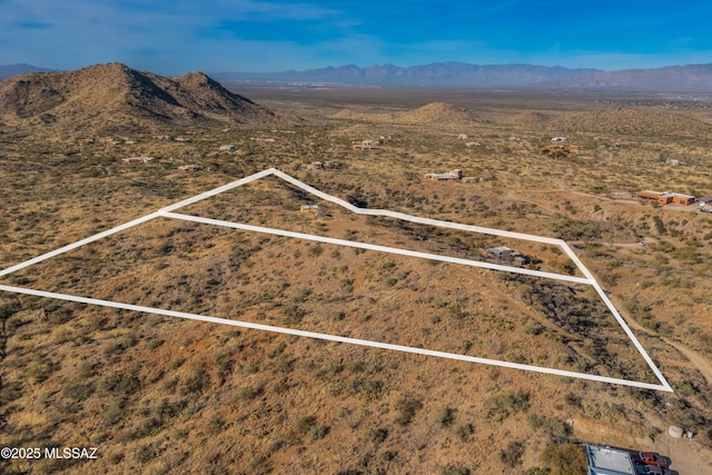 aerial view featuring a mountain view