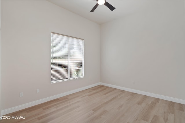 6872 E Desert Wind Ct, Tucson, AZ 85750 - empty room with light wood-type flooring, ceiling fan, and baseboards