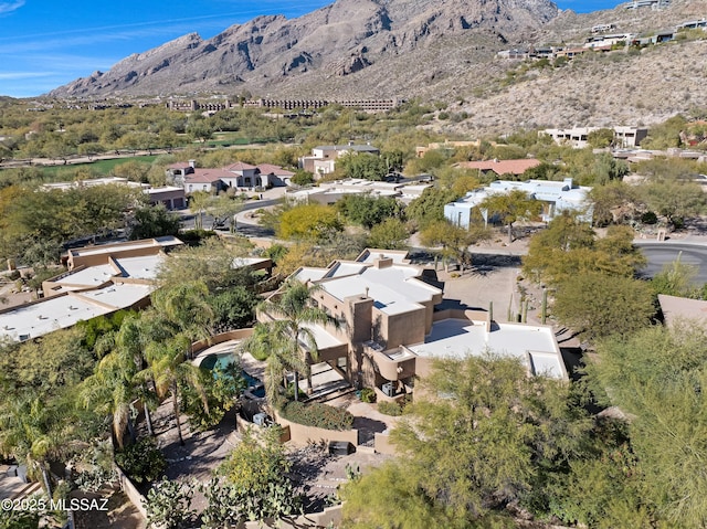 6872 E Desert Wind Ct, Tucson, AZ 85750 - view of property location featuring mountains and nearby suburban area