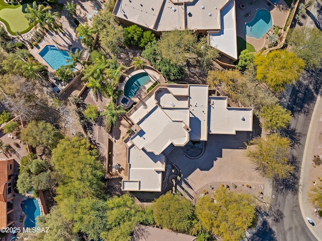 6872 E Desert Wind Ct, Tucson, AZ 85750 - bird's eye view of a pool