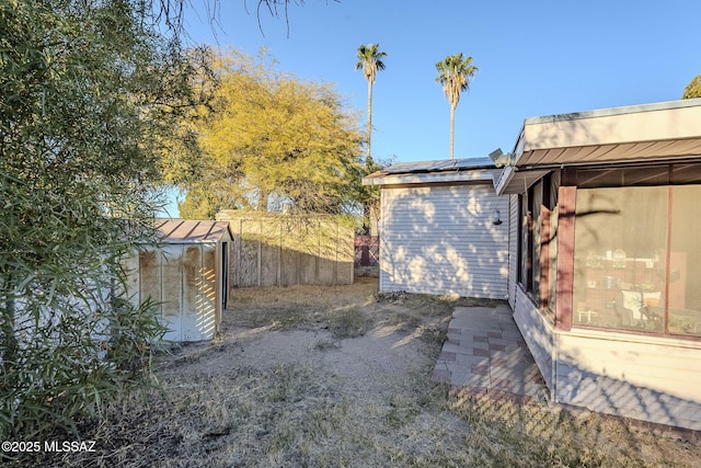 garage featuring solar panels