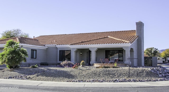 view of front of home featuring covered porch