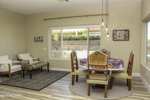 dining room featuring hardwood / wood-style floors