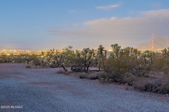 view of nature at dusk