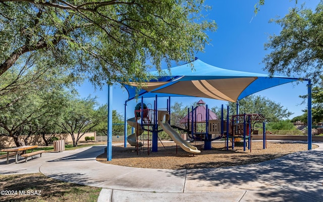 view of jungle gym