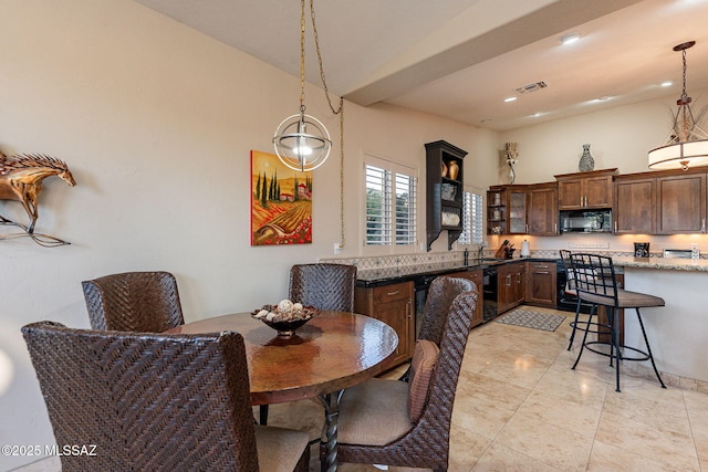 view of dining space