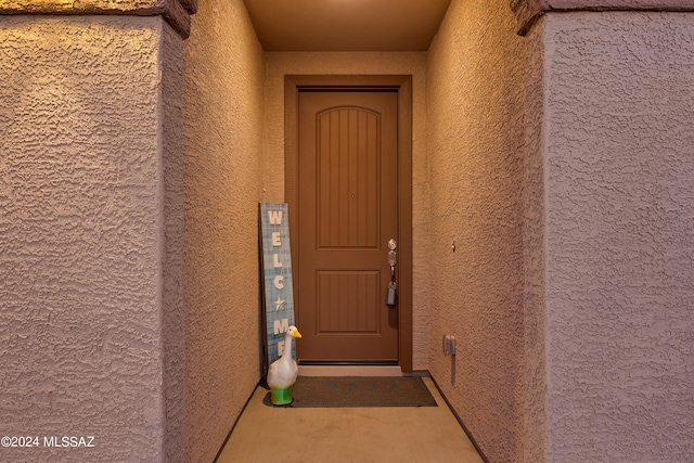 view of entrance to property