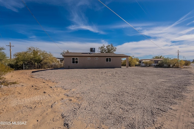 view of rear view of property